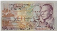 Luxembourg 100 Francs 8.3-1981,P14A,XF.est $30.LU4