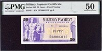 Military Payment Certificate 50c PMG 50 AU.MP50CB