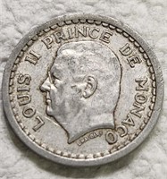 MONACO 1 Franc ND 1945a Aluminum/Bronze.CB9D2