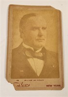 William McKinley Cabinet Photo Card c 1890s