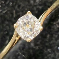 $1800 10K  1.16G, 0.40Ct Natural Diamond Ring