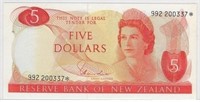 New Zealand,5 Dollars,REPLACEMENT STAR Note.RN1