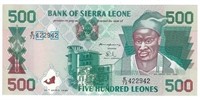 Sierra Leone 500 Leones UNC 1998 Fancy SN.FNS2