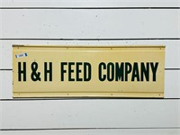 Metal H&H Feed Co. Advertising Sign