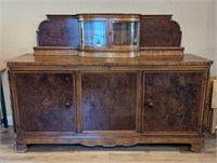 Antique Display Buffet Cabinet