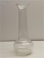 Vintage Clear Glass Fluted Bud Vase
