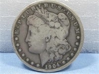 1904-S Morgan Silver Dollar 90% Silver