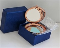 Rose Gold Mirrored Compact New Old Stock