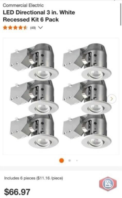 New (5 pcs) Commercial Electric LED Directional 3