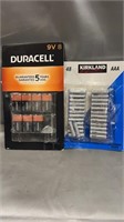 Aaa Kirkland Batteries Qty 38 And Duracell 9v Qty