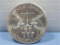 1972 One Troy Ounce Silver Coin