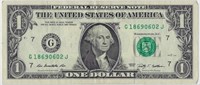 US$1 FRN Washington Fancy SN DATE 1869 06 02.R1V