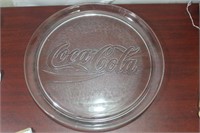 A Glass coca Cola Tray