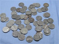 58 WWII Steel Wheat Cents