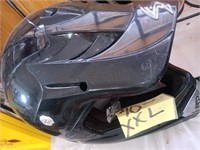 XXL Full Face Black Helmet (DOT)
