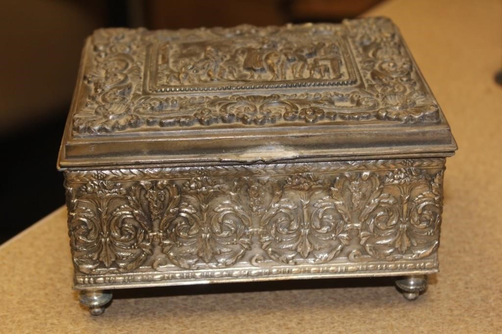 Ornate Reposse Jewelry Box
