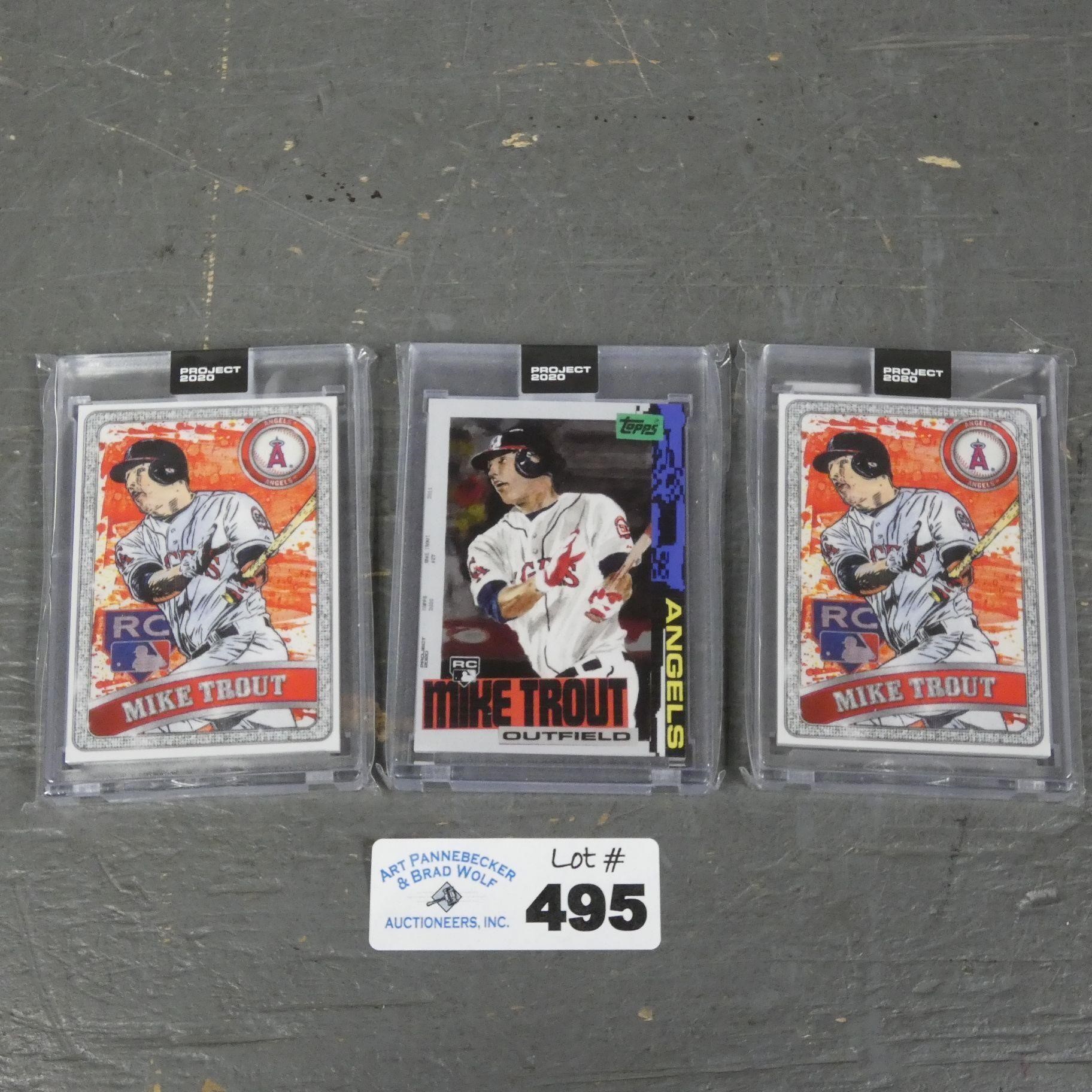 (3) Mike Trout Topps Project 2020 Cards