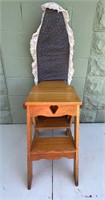 VTG IRONING BOARD, CHAIR & STEP STOOL COMBO