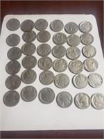 USA 36 coins Buffalo nickel Indian head,Z4M7