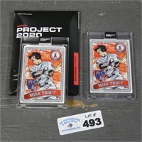 (2) Mike Trout #100 Topps Project 2020 Cards