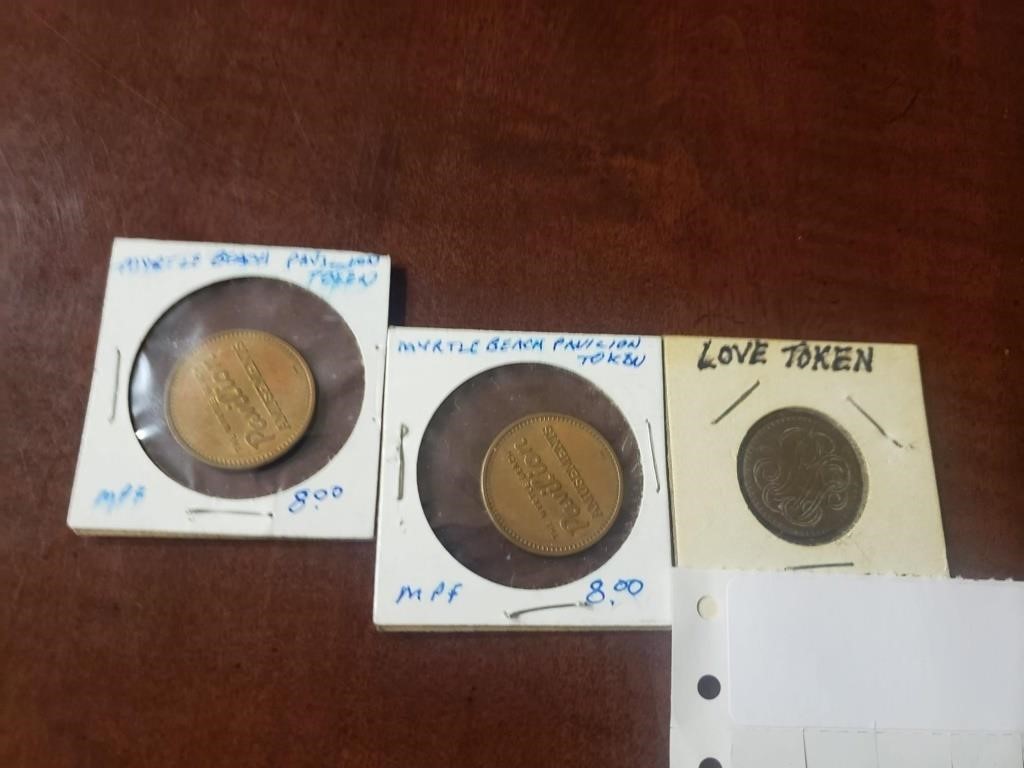 USA Love tokensX3 v high grade.M13