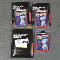 (3) Mike Trout #400 Topps Project 2020 Cards