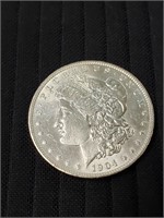 USA Silver Morgan Dollar 1904 O  AUNC