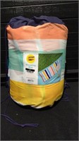 Kids' Printed Sleep Bag With Carrying Bag Stripe