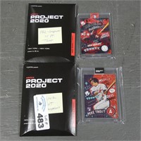 (2) Topps Project 2020 Mike Trout Baseball Cards