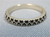 Relios Sterling Silver Stamped Stackable Ring