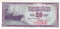 Yugoslavia 20 Dinars1978 REPLACEMENT Fancy SN.FNY1