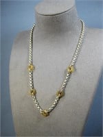 Carolyn Pollack S.S. Necklace W/Flowers