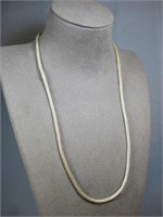 S.S. Snake Skin Chain Necklace Hallmarked