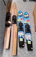 Adult and Children's Skis
