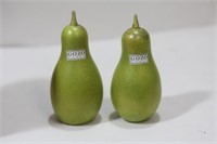 Lot of 2 Signed Gozo Glass Pears