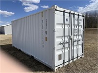 20' Sea Can Shipping Container (White)