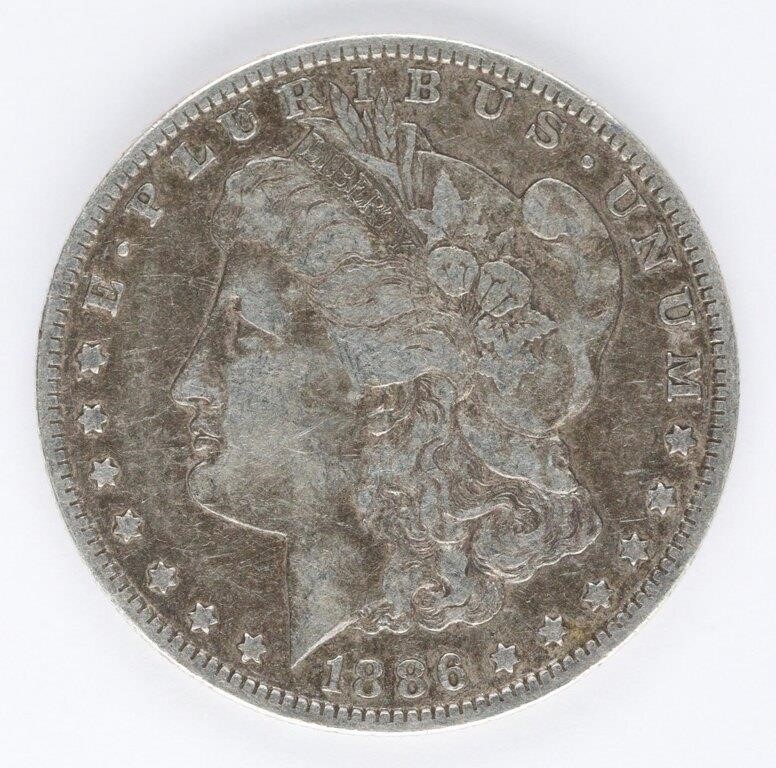 1886-O US MORGAN SILVER $1 DOLLAR COIN