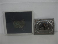 Metal Elephant Decor & Copper Art Piece See Info
