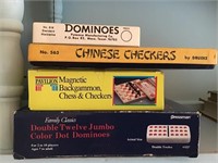 LOT OF GAMES CHINESE CHECKERS DOMINOES