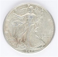 1945 US WALKING LIBERTY SILVER HALF DOLLAR COIN