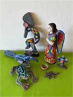Made in Mexico Bead and Wood Figures