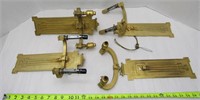 Art Deco Solid Brass Wall Sconces - Need Repair