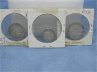 Three Silver Content Canadian Coins