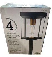 4-pack Solar Led Pathway Lights *pre-owned*
