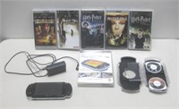 PSP W/Assorted PSP Video Games Untested