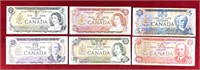 1970's Canadian banknotes.