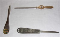 Vintage Pepsi letter openers.