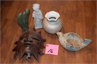 Shawnee vase, figurines, etc