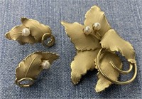 VINTAGE GOLD PIN CLIP EARRINGS