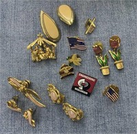 LOT OF VINTAGE JEWELRY PINS